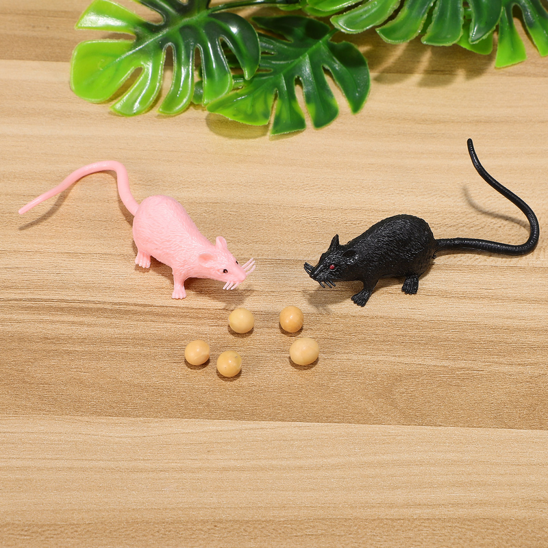 Toy Rat Figurine Children's Pumpkin Mini Dollhouse Ornaments Kids Toys Party Mice Decor