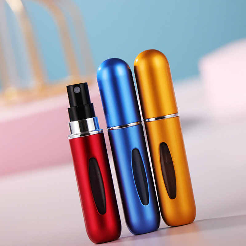 10 Pieces Portable Mini Refillable Perfume Bottle Spray Pump Empty Cosmetic Container 5ml refill Atomizer Bottle Travel