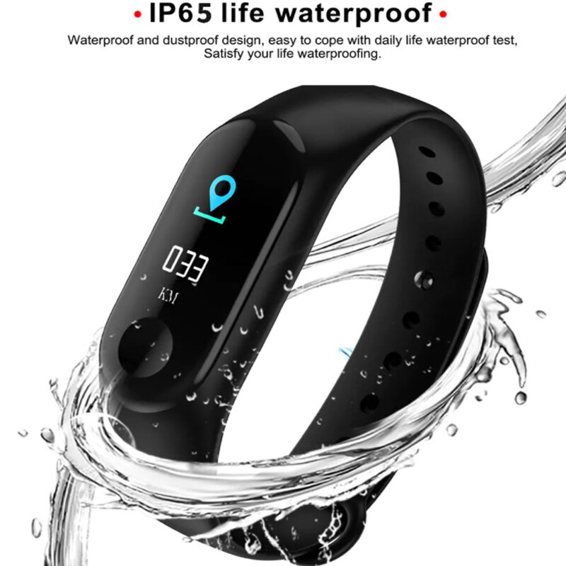 Reloj inteligente deportivo para niños y niñas, pulsera con rastreador de Fitness, resistente al agua