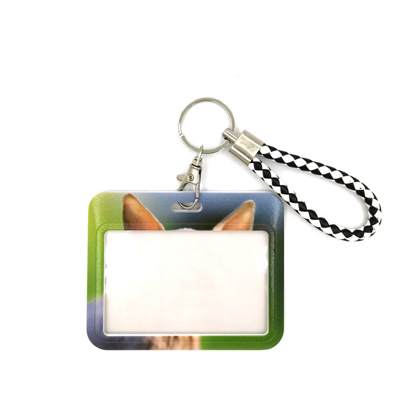 แมว Key Lanyard รถ KeyChain ID Card Pass Gym โทรศัพท์มือถือ Badge เด็ก Key แหวนเครื่องประดับตกแต่ง