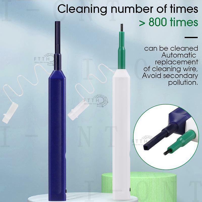 SC/FC/ST 2.5mm Fiber Optic Cleaning Pen LC/MU 1.25mm One-Click Cleaning Fiber Cleaner Tools Optical Fiber Connector Cleaner