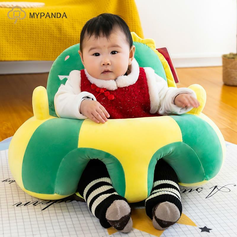 1ชิ้นที่คลุมเบาะโซฟาเด็กทารกหัดนั่งเก้าอี้กำมะหยี่นุ่มสบายหัดเดินรังพัฟซักได้โดยไม่ต้องฟิลเลอร์