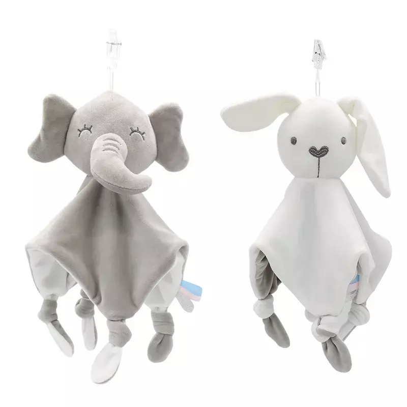 Baby Sleep Toy Soft Cotton Muslin Soothe Appease Towel Bibs Wipes Kids Fashion Rabbit Handkerchief Toys Newborn Sleeping Doll