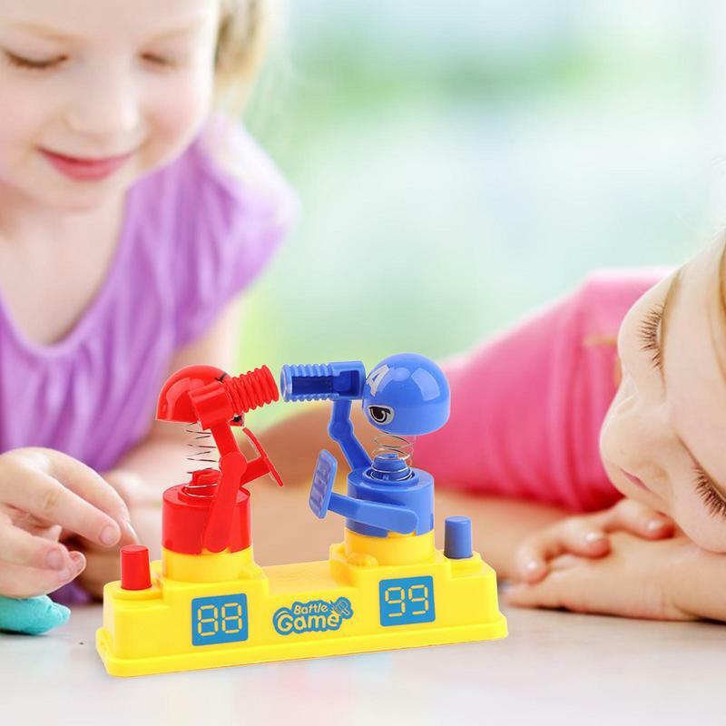 Table Wrestling Games Mini Robot Punching Boxer Fighting Toys Fighting Robots Interactive Battle Bots Boxing Toys For Boys And