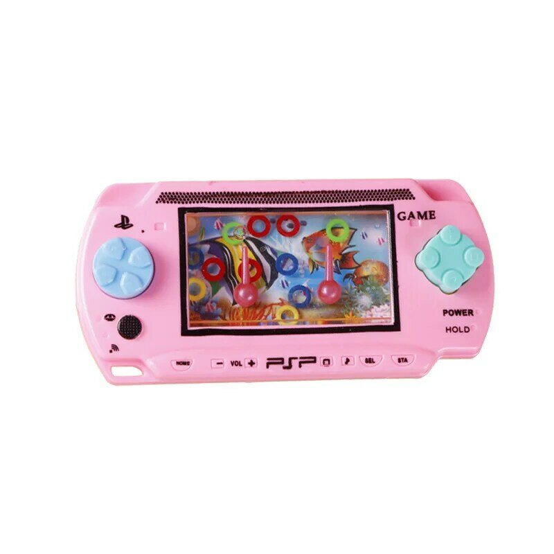 Handheld Game Console Water Set Circle Game Intellectual Toy Creative Cartoon Style Fun Christmas Toy for Children Birthday Gift