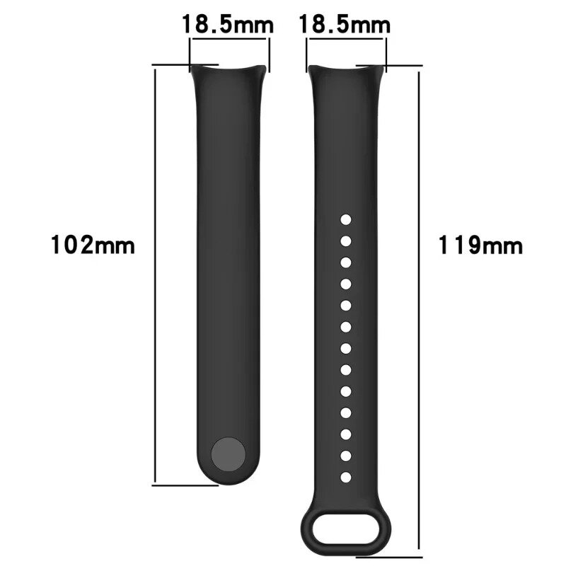 Tali silikon untuk Mi band 8 xiaomi 8 NFC, tali silikon pengganti sabuk olahraga, gelang jam tangan cerdas Xiaomi mi band 8