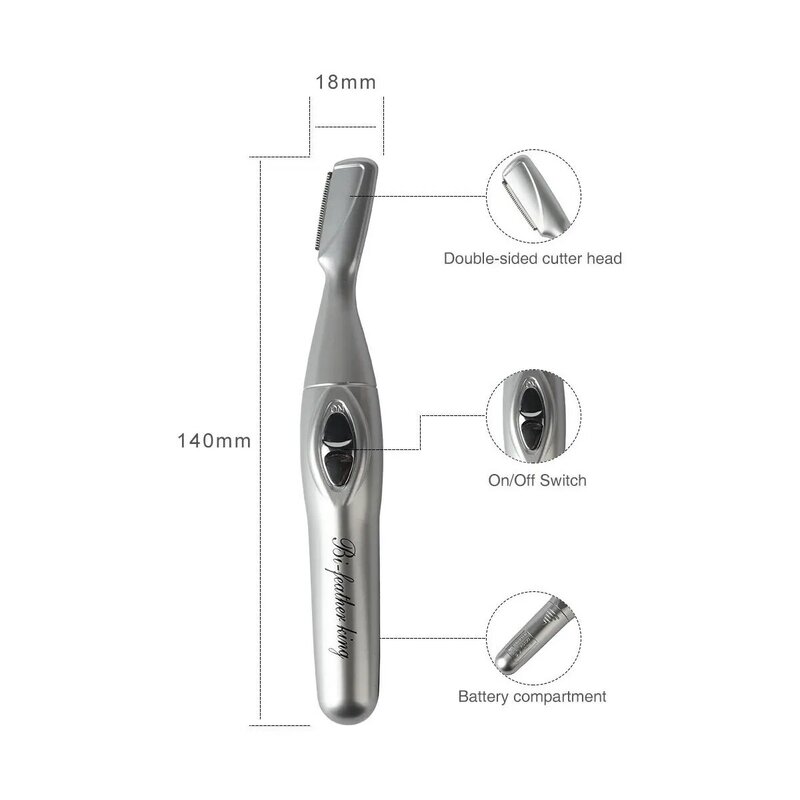 Elektryczny nóż do brwi dla mężczyzn i kobiet automatyczny Instrument do golenia brwi depilator przybory kosmetyczne dla początkujących