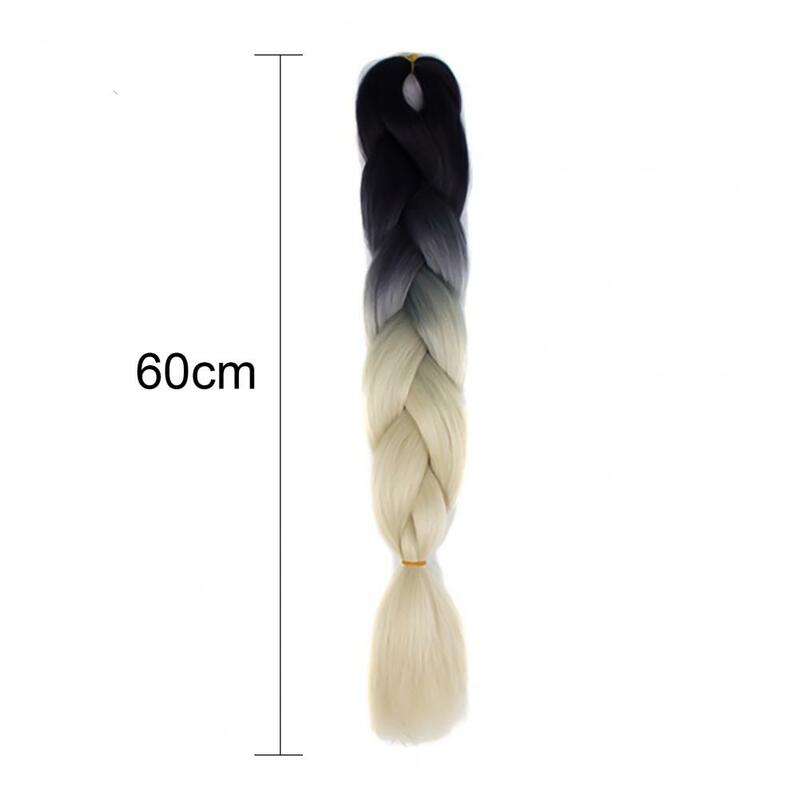 Warkocz Jumbo syntetyczny warkocz z włosów Ombre Ombre Jumbo do przedłużania włosów DIY do włosów warkocze wysokotemperaturowa szydełkowa peruka gradientowa