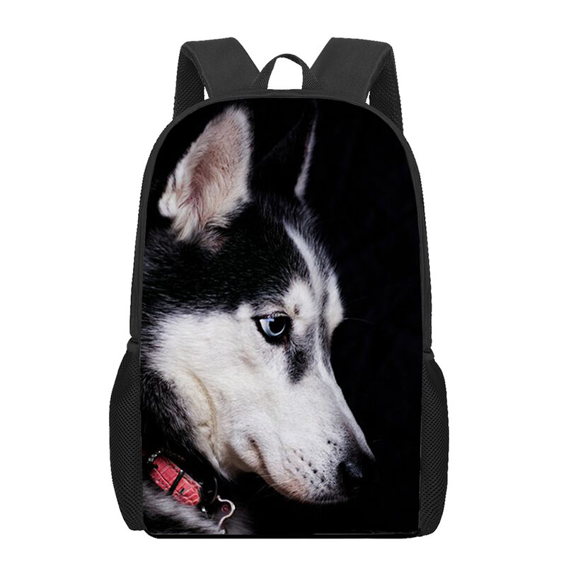 Милый Забавный школьный рюкзак для мальчиков и девочек с принтом собаки, Детская сумка для книг, повседневные сумки на плечо для подростков, женский и мужской повседневный дорожный рюкзак