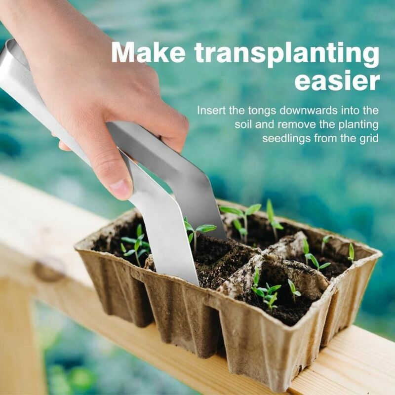 Handle Plants Transplant Tongs Resistant Smooth DIY Garden Plants Tongs Plants Accessories Metal Plants Transplant Pliers