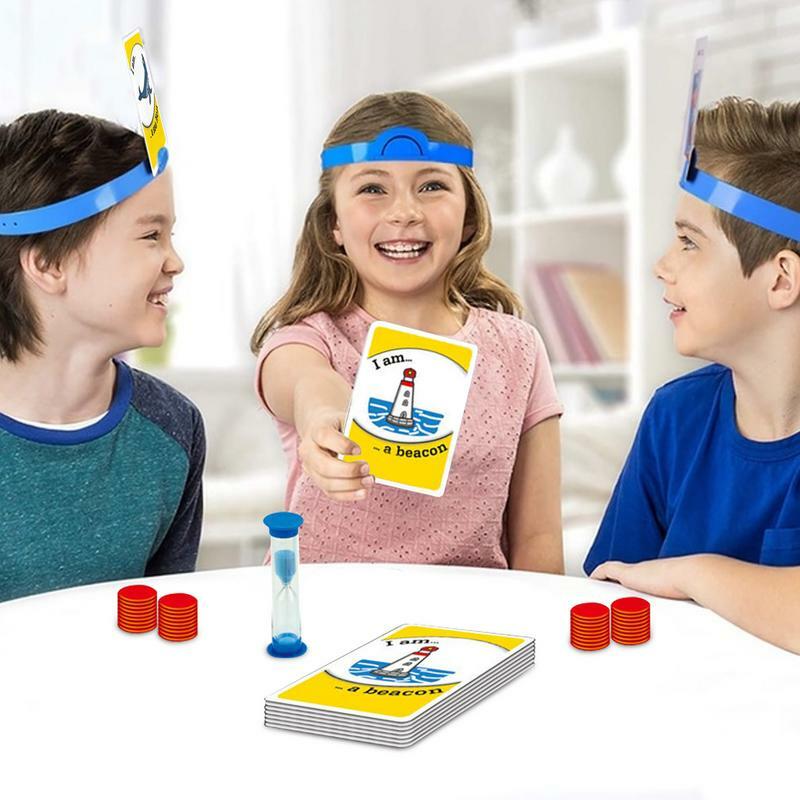 Szybkie pytanie Zabawka Interaktywna gra zgadzania dla wielu graczy Wyszczące karty imprezowe w jasnych kolorach dla klasy bankietowej
