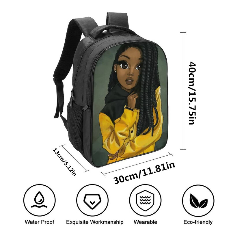 Cartoon Gothic Girl Backpack for Teenagers Girls Children School Bags Women Rucksack Student Canvas School Backpacks Kid Bookbag