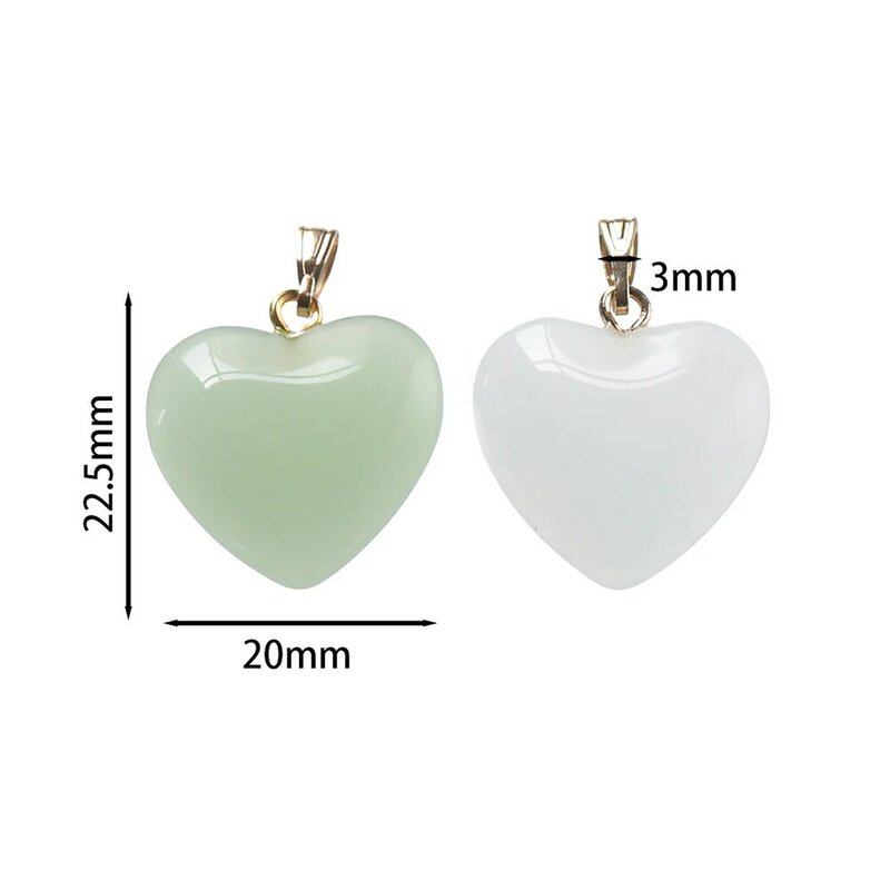 10pcs 20x22mm tschechische Lampwork Kristallglas Herz Perlen Charms Anhänger DIY hand gefertigten Schmuck Herstellung Halsketten Ohrringe Lieferungen