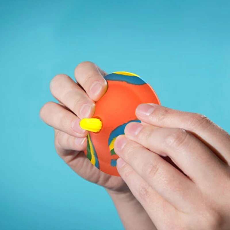 Hip Hop skoki zabawki typu Fidget zabawy na świeżym powietrzu sportowe zabawki dla dzieci kamuflażowe gumowe Popping miski nowość elastyczne prezenty dla dziecka