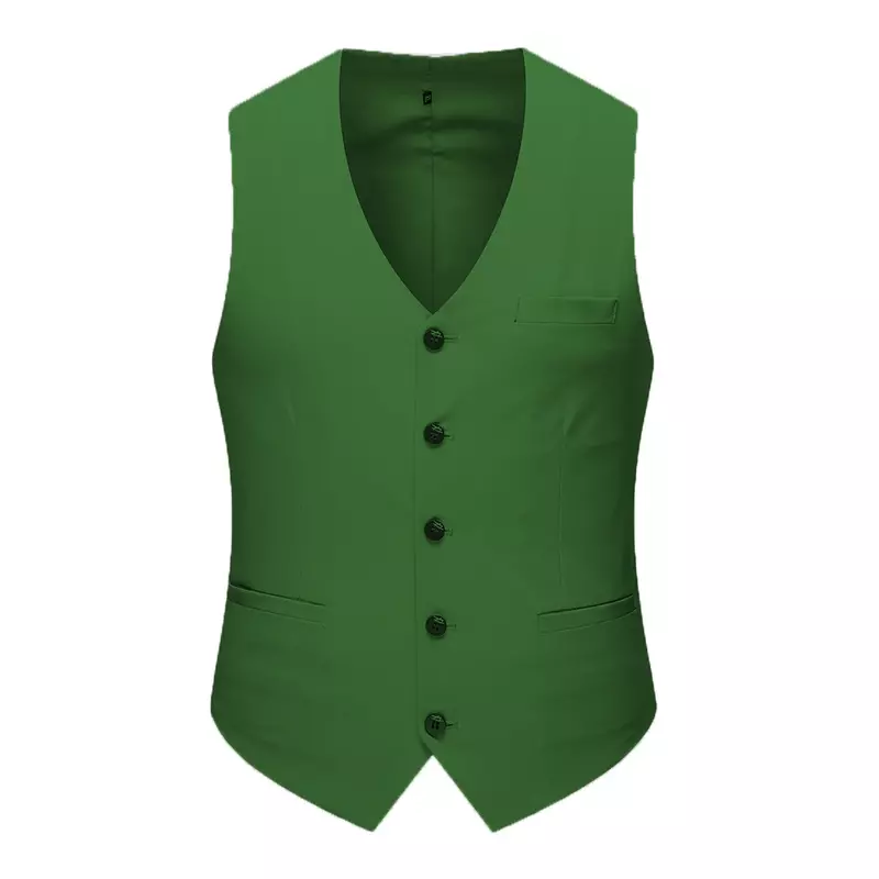 Four Seasons Spring and Autumn New Business and Leisure Men's Single breasted Gentlemen's Suit Vest