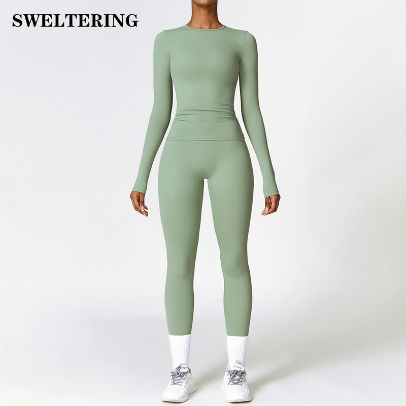 Seamless Sportswear para Mulheres, Yoga Set, Roupas de ginástica, Yoga Suits, Fitness Tracksuits, Sutiã Esportivo, Leggings de ginástica, 2 pcs