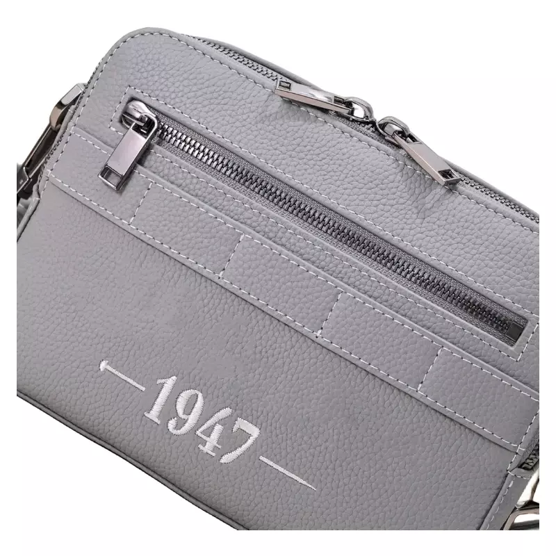 Grey Serie Van 1947 Luxe Vintage Klassieke Heren Messenger Bag Zadeltas Rugzak Kleine Portemonnee Tas