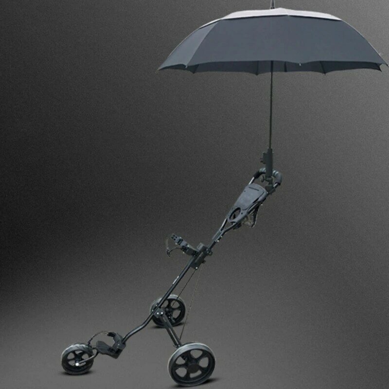 A9LD Uniwersalny stojak na parasole golfowe Stojak Regulowany wózek golfowy Uchwyt na parasole do wózka golfowego, roweru,