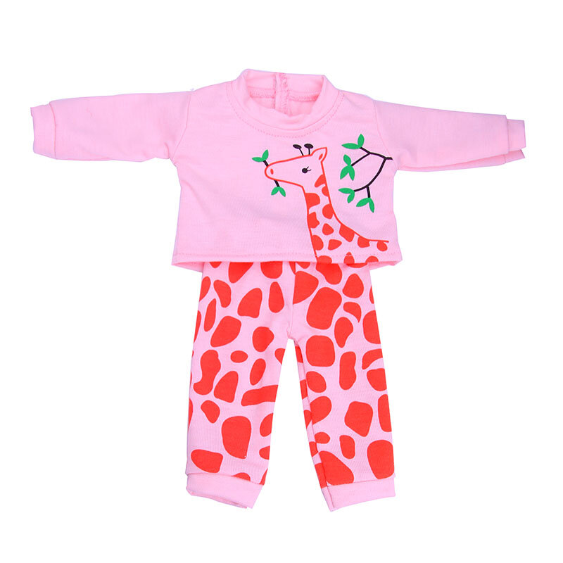 2 Pçs/set Animal Pijama Suit Para 43 Cm Born Baby Reborn Boneca Roupas Acessórios 18 Polegada Doll Meninas Brinquedos Nossa Geração Nenuco