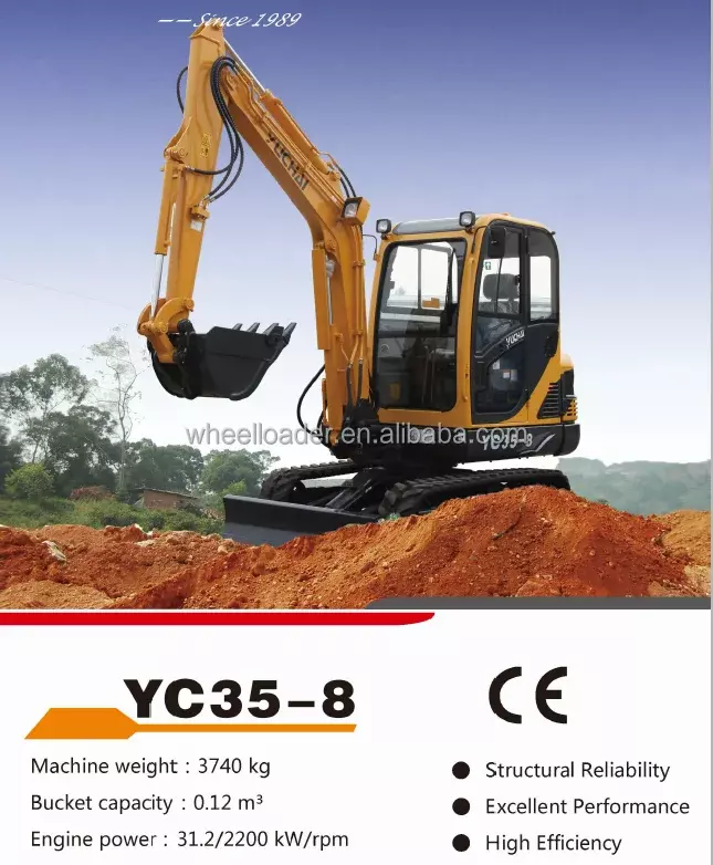 YC35-8 3.5Ton piccolo Mini escavatore economico in vendita
