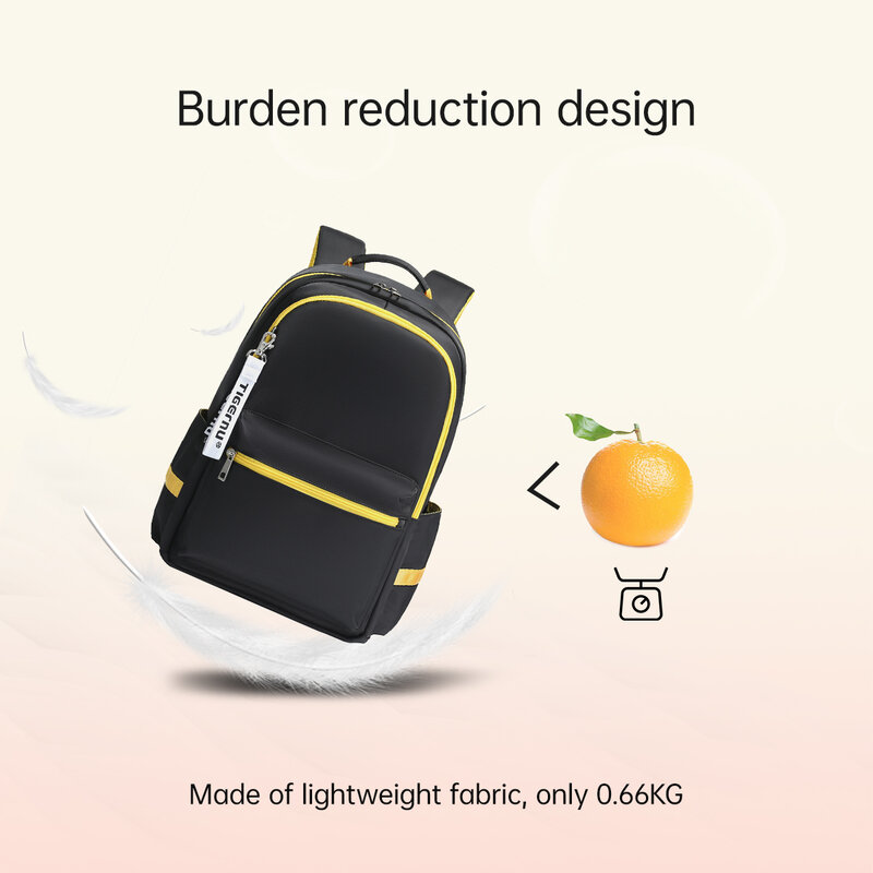 Tigernu Пожизненная гарантия, школьный рюкзак для девочек, водонепроницаемый женский рюкзак, сумка 15,6 дюйма, рюкзак для ноутбука, светильник, разноцветные женские дорожные сумки