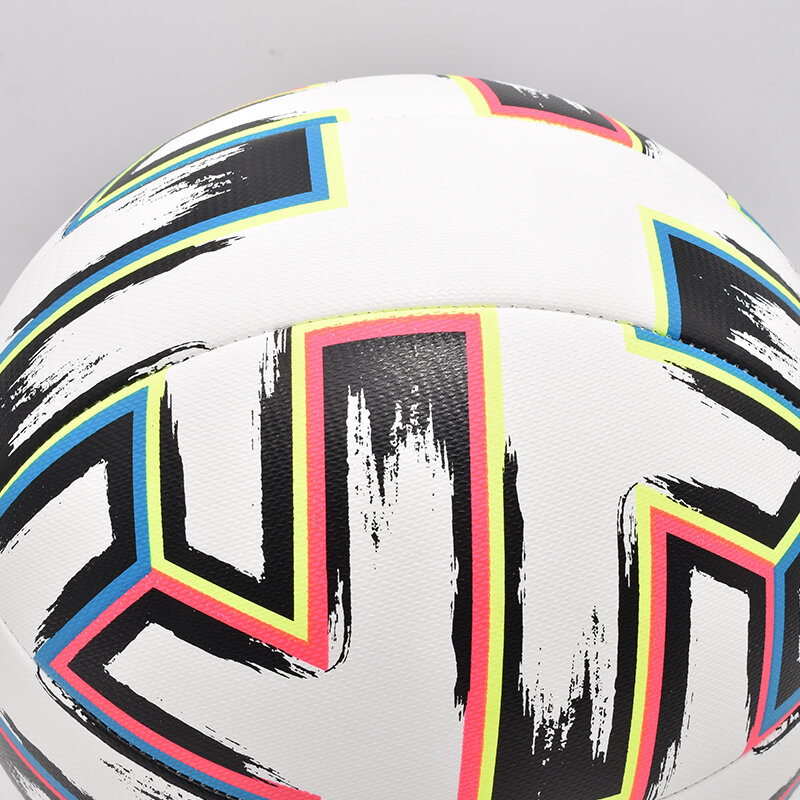 Machine-Stitched Soccer Ball, Standard Size 5, PU Football Soccer Ball, Outdoor Sports League, Match Training Balls