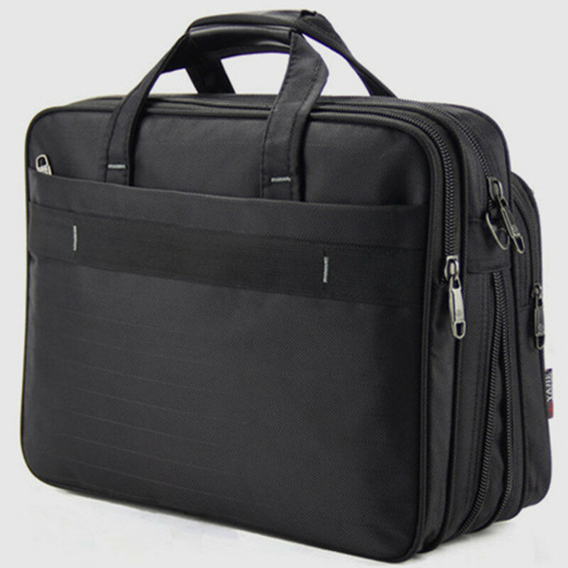 Tas jinjing kapasitas besar pria, tas kurir bahu bisnis kantor 15.6 inci, Tas Laptop Mode Oxford