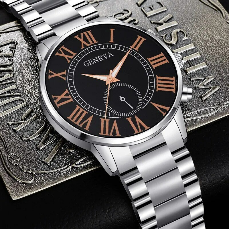 Relógio de pulseira de aço quartzo de luxo masculino, diamante, elegante, marca, zircão cristal, moda superior, novo, 2023