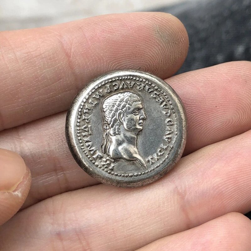 Роскошная Античная историческая римская король, забавная 3D фотомонета/удачи, памятная монета, забавная монета + подарочный пакет