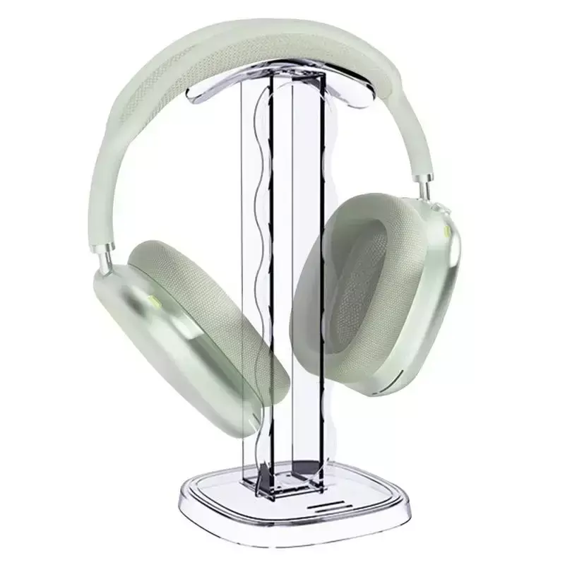 Headset Holder For With Butterfly Print Desk Headphone Hanger Desktop Clear Stand Clampx Headsets