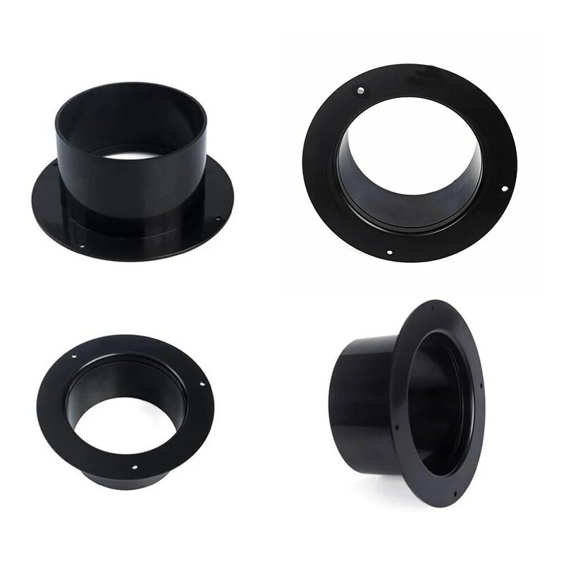75mm/110mm/200mm ABS Straight Pipe Flange Ventilation Ducting Exhaust Pipe Connectors Home Improvement Accessories