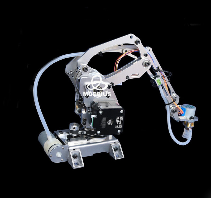 2023 große Last 4 DOF Robot Arm mit Schrittmotor Saugnapf Alle Metall Manipulator Mechanische Arm Klaue Greifer für arduino