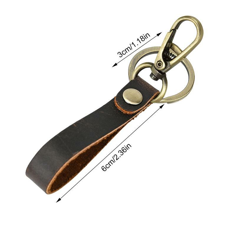Vintage Leder Schlüssel bund dekorative Pu Leder Schlüssel bund modische Schlüssel ring für Brieftasche Geldbörse weiche Anhänger für Neujahrs geschenke