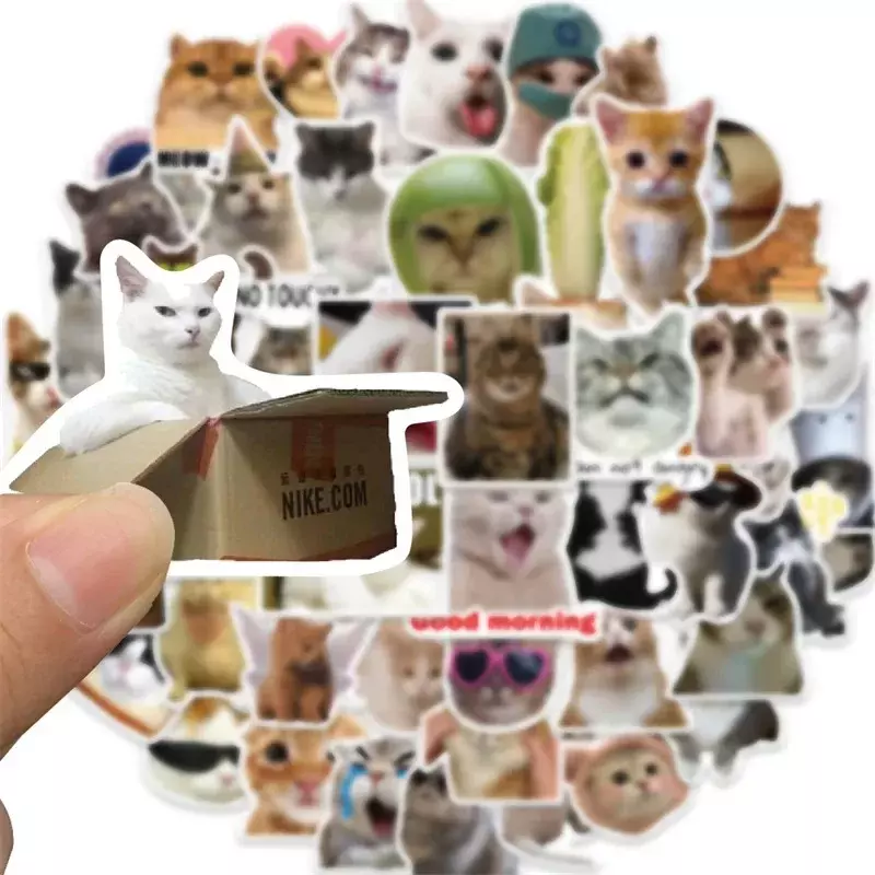 10/30/50PCS Kawaii Love Cat PVC Sticker estetico decorazione coreana per bambini Scrapbooking cancelleria materiale scolastico per bambini