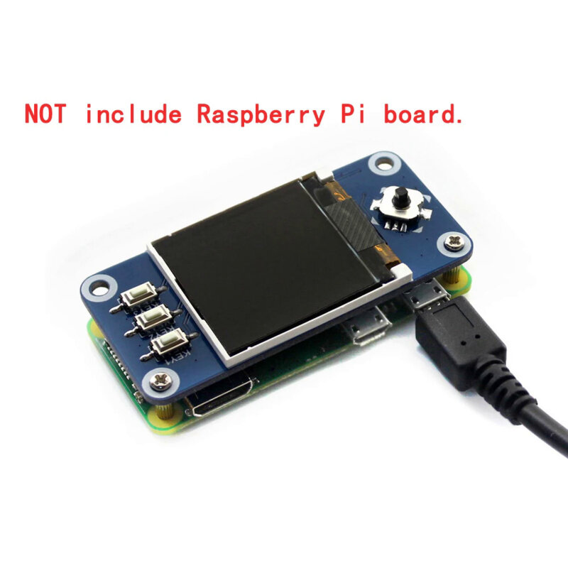 SPI LCD Screen Display Module Hat Kit, RPI Raspberry Pi Zero 2 W WH 2 W 3B 3 Model B plus 3A 4 4B Acessórios, 1.44"