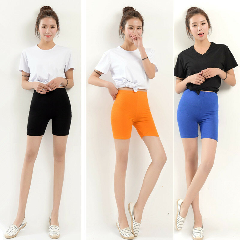 Shorts für Frauen hoch taillierte Bonbon farben Modal Soft Stretch Sommer Stil plus Größe 5xl Dame Boxershorts Unterwäsche
