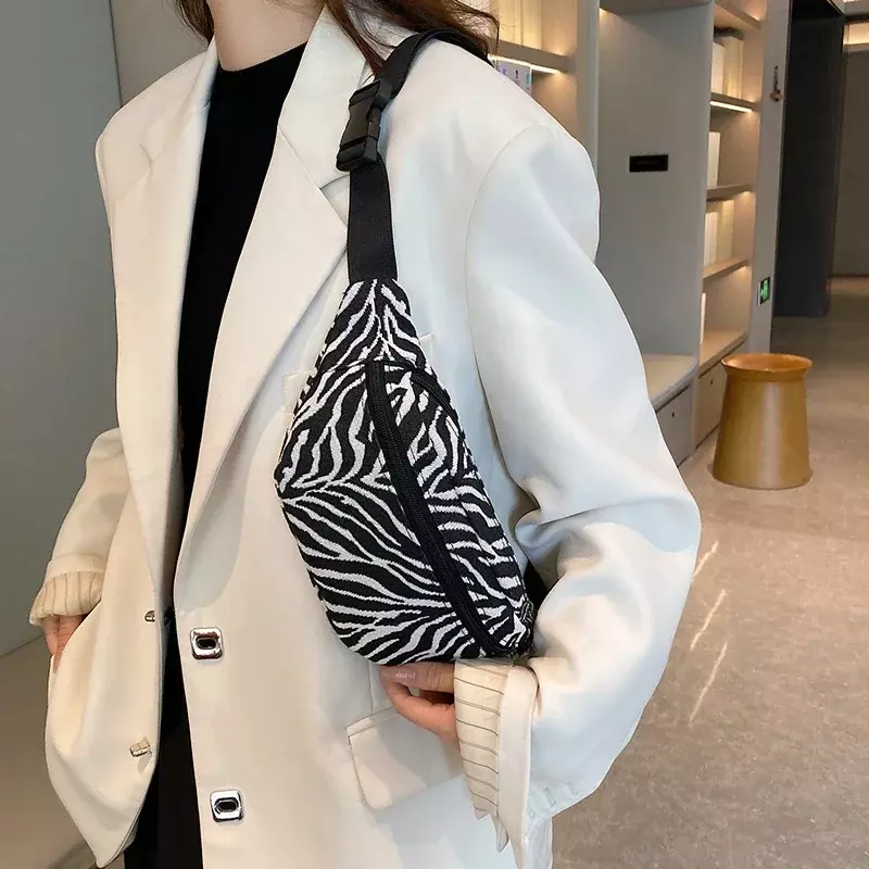 Riñonera Oxford con cremallera para mujer, bolso de cintura con estampado de leopardo, versátil, de alta calidad, a la venta, 2024