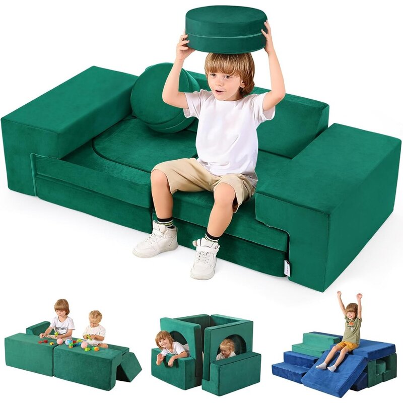 Пенопластовый диван для детей, диван для строительства форта, детские диваны, мини-диван 10s, мгновенное восстановление, стильная детская мебель