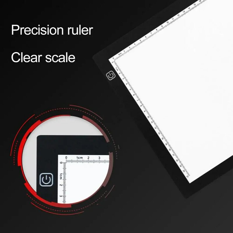 A4 placa de desenho portátil led copy pad longa vida útil multiuso prático 3 níveis brilho ajustável a4 led cópia almofada