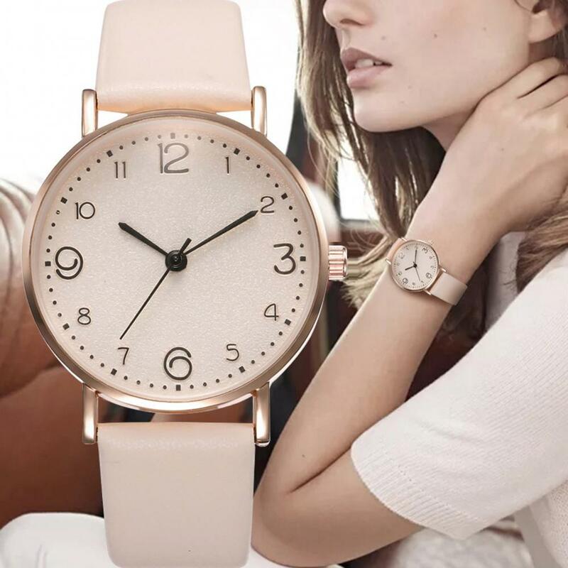 女性用高級クォーツアロイ時計,ステンレススチールブレスレット,カジュアル,レザー腕時計