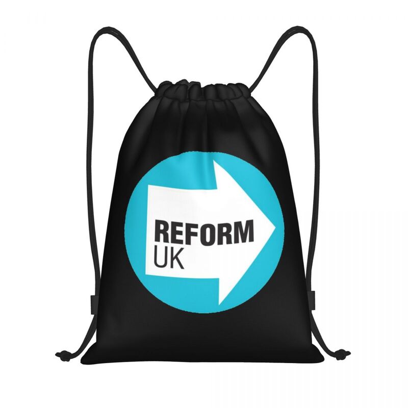 Reform UK Portable Drawstring Bags Backpack Storage Bags Outdoor Sports Traveling Gym Yoga