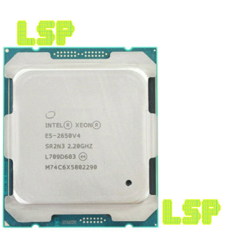 중고 인텔 제온 E5 2650 V4 E5-2650V4 프로세서, SR2N3, 2.2GHz, 12 핵, 30M LGA 2011-3 CPU