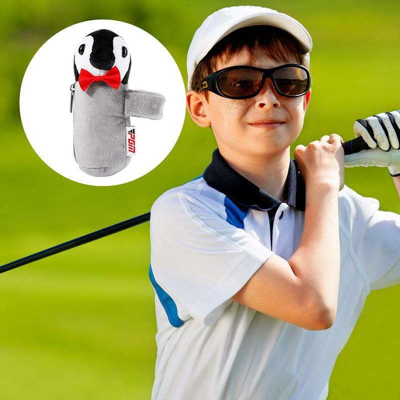 Tas Golf barang berharga kantong Penguin bentuk Golf Mini tas Organizer kantung Mini Golf barang berharga pemegang tahan lama saku Golf