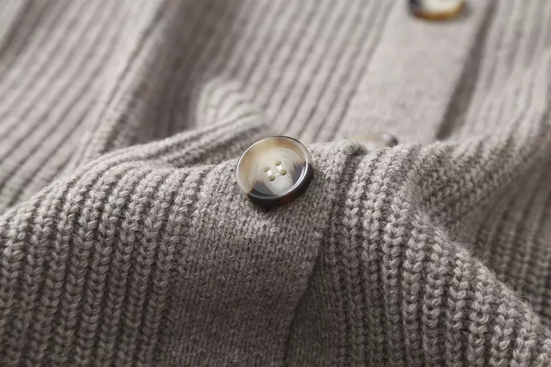 Etereo MD 2023 autunno nuovo stile di francese casual slouchy button-back maglia gonna dritta di media lunghezza