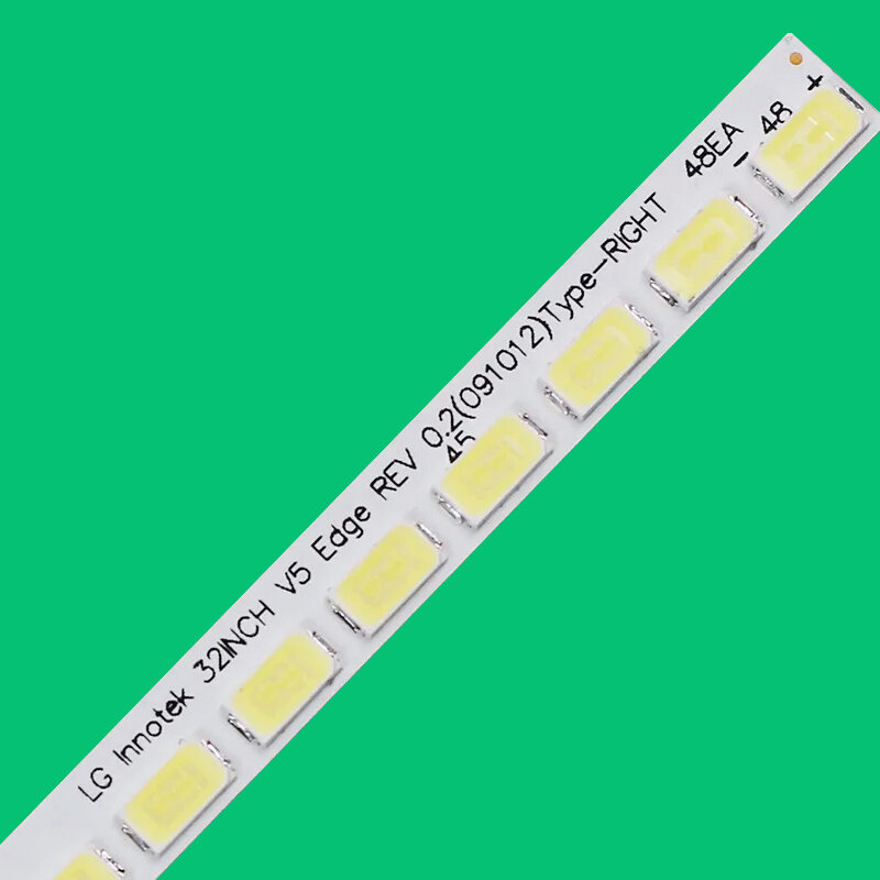 Tira de luz de fundo LED para 32LE5500-CA, 32PFL7665H, 32LE5500, 3660L-0346A, L/G Innotek 32 polegadas, V5 Edge Rev0.2, 2 peças