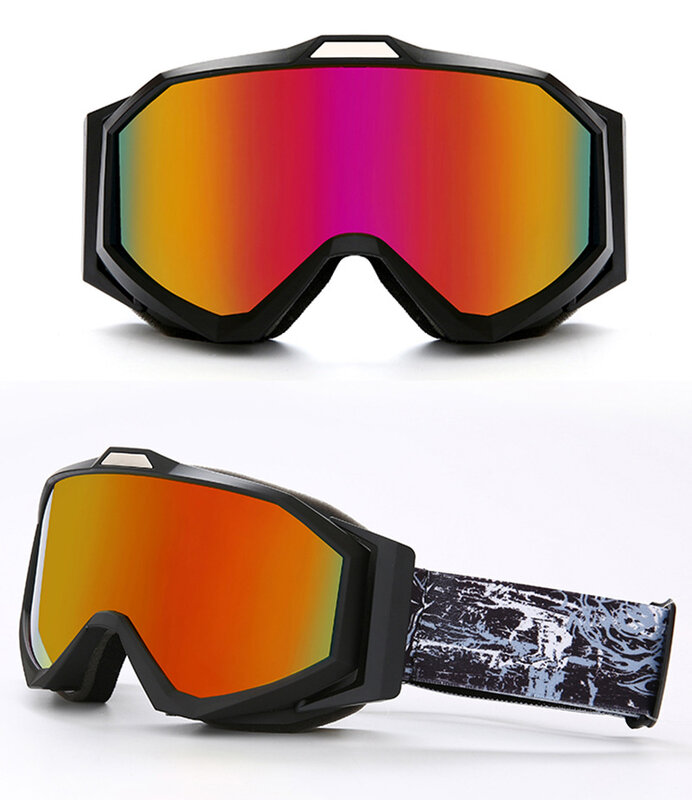Occhiali da sci, occhiali cilindrici grandi, occhiali stile fuoristrada, occhiali per miopia Coco, occhiali da moto, antiappannamento a doppio strato