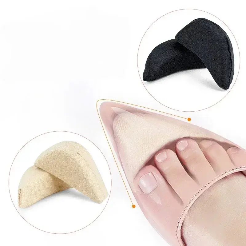 Sponge Forefoot Insert Pads Women Pain Relief High Heel Insoles Reduce Shoes Size Filler Protector Adjustment Shoe Accessories