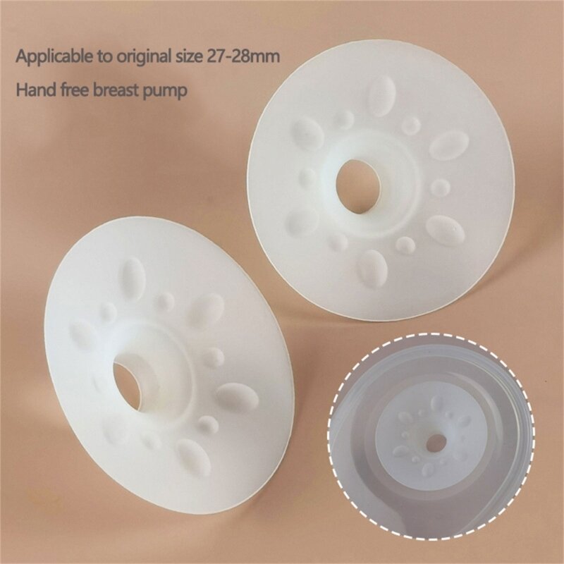 Silicone Breast Flange Adapter 13-24mm Breast Pumps Converter Adjuster Part for Comfortable and Powerful Suctions
