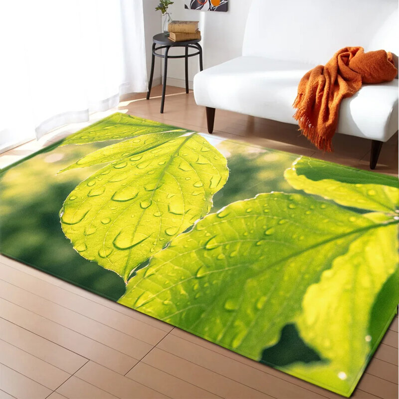 3D-Druck botanische Blume Teppich natürliche Landschaft Boden matte Sonnenlicht Landschaft Hauseingang Fuß matte Wohnzimmer Teppich Bad matte