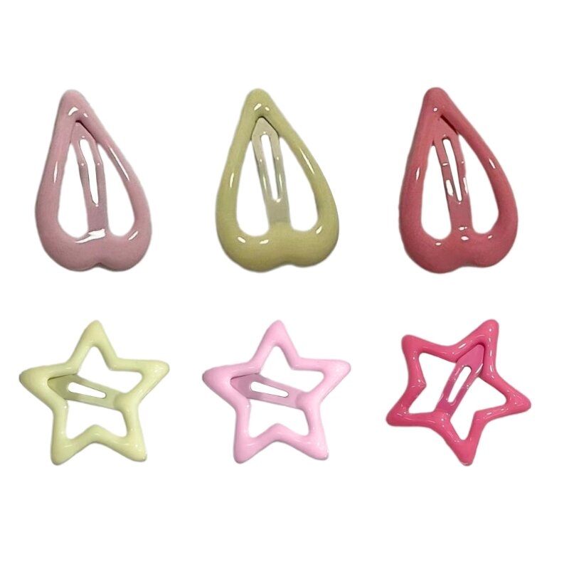 Candy Color Star Hair Clip Easy Hair Clips Toddler Hairpins Hair Jewelry